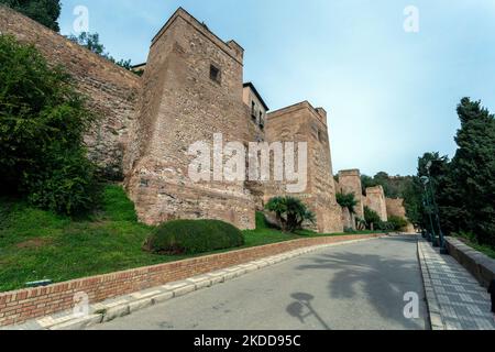 Malaga, Espagne - 29 octobre 2022 : l'Alcazaba de Malaga Banque D'Images