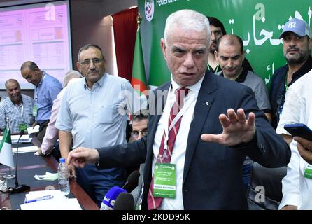 Djahid Zefizef a été élu président de la Fédération algérienne de football (FAF), lors de l'assemblée générale élective tenue à Alger (Algérie) sur 07 juillet 2022 (photo par APP/NurPhoto) Banque D'Images