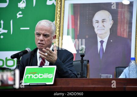 Djahid Zefizef a été élu président de la Fédération algérienne de football (FAF), lors de l'assemblée générale élective tenue à Alger (Algérie) sur 07 juillet 2022 (photo par APP/NurPhoto) Banque D'Images
