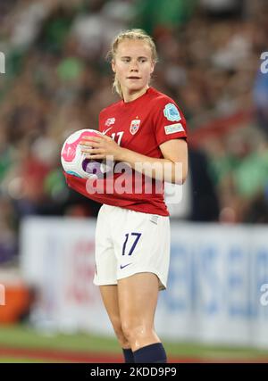 Julie Blakstad de Norvège lors du Championnat d'Europe des femmes 2022 final Tournament Group A entre la Norvège et l'Irlande du Nord au St.Marys Stadium, Londres, le 07th juillet 2022 (photo par action Foto Sport/NurPhoto) Banque D'Images