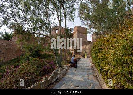 Malaga, Espagne - 29 octobre 2022 : l'Alcazaba de Malaga Banque D'Images