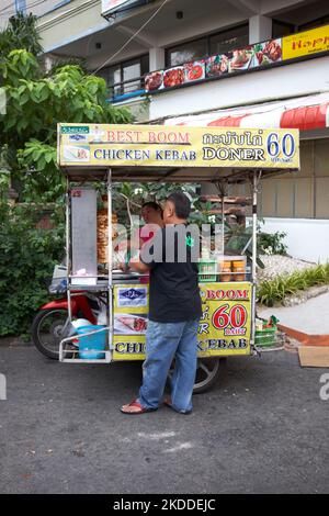 Street Food Cart Stall Pattaya Thaïlande Banque D'Images