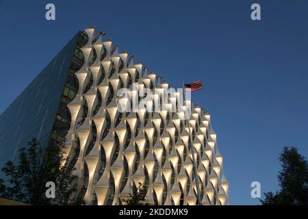 Nouvelle ambassade des États-Unis, Battersea, Londres Banque D'Images