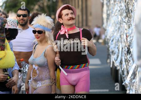 Buenos Aires, Buenos Aires, Argentine. 5th novembre 2022. Défilé de la fierté Buenos Aires 2022 (Credit image: © Claudio Santisteban/ZUMA Press Wire) Banque D'Images