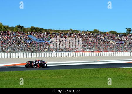 Circuit Ricardo Tormo, Valence, Espagne, 05 novembre 2022, Maverick Viñales &#XA;course d'Aprilia au cours du Grand Prix MotoGP Espagne 2022 - Gran Premio Motul de la Comunitat Valenciana - circuit qualifiant et détaillé Ricardo Tormo - Championnat du monde MotoGP Banque D'Images