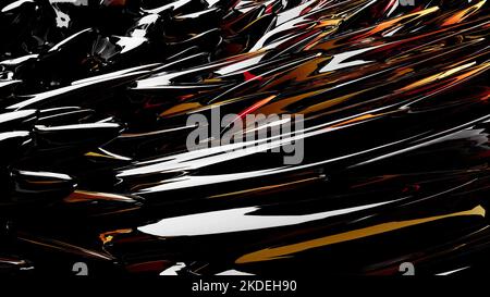 Résumé Oil Healthcare design Fluid art 3D render Banque D'Images
