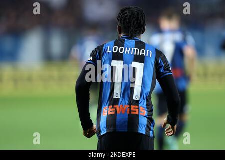 Ademola Lookman d'Atalanta BC regarde pendant la série Un match entre Atalanta BC et SSC Napoli au stade Gewiss sur 5 novembre 2022 à Bergame, Italie . Banque D'Images