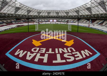 Londres, Royaume-Uni. 06th novembre 2022. Vue générale du stade lors du match de la Premier League West Ham United contre Crystal Palace au London Stadium, Londres, Royaume-Uni, 6th novembre 2022 (photo d'Arron Gent/News Images) à Londres, Royaume-Uni, le 11/6/2022. (Photo par Arron Gent/News Images/Sipa USA) crédit: SIPA USA/Alay Live News Banque D'Images