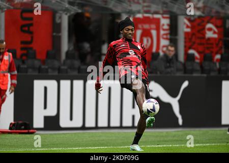 Milan, Italie. 05th novembre 2022. Rafael Leao de l'AC Milan pendant la série italienne Un match de tootball entre l'AC Monza et la série de FC de Bologne Un match sur 05 novembre 2022 au stade U-Power de Monza, Italie crédit: Tiziano Ballabio crédit: Agence de photo indépendante/Alamy Live News Banque D'Images