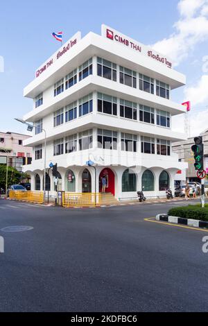 Bâtiment moderniste CIIMB à Phuket, Thaïlande Banque D'Images