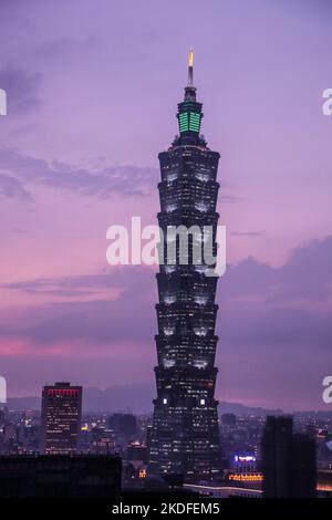 TAIWEI CAPITALE DE TAIWAN Banque D'Images