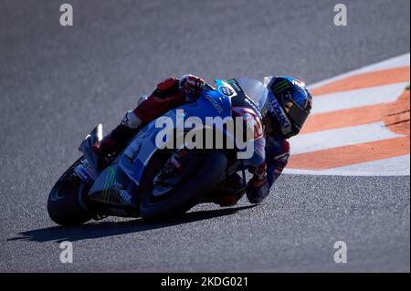 Valence, Espagne. 05th novembre 2022. Álex Rins (Team SUZUKI ECSTAR) vu en action pendant le Gran Premio Motul de la Comunitat Valenciana au circuit Ricardo Tormo. Crédit : SOPA Images Limited/Alamy Live News Banque D'Images