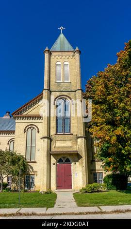 Première église baptiste de Woodstock, Ontario, Canada - construite en 1822 Banque D'Images