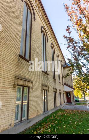 Première église baptiste de Woodstock, Ontario, Canada - construite en 1822 Banque D'Images