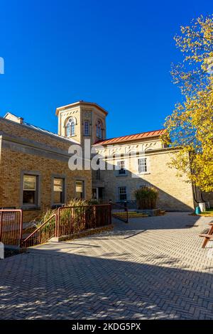 Santé publique du Sud-Ouest (ancienne prison d'Oxford) - située à Woodstock, Ontario, Canada - construite en 1854 Banque D'Images