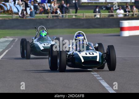 Will Nuthall, Cooper-Climax T53, Lowline, Richmond et Gordon Trophies, 25 minutes de course pour 2500cc voitures Grand Prix qui auraient concouru mieux Banque D'Images