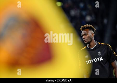 Roma, Italie. 06th novembre 2022. Pendant la série Un match de football entre AS Roma et SS Lazio au stade Olimpico à Rome (Italie), 6 novembre 2022. Photo Andrea Staccioli/Insidefoto crédit: Insidefoto di andrea staccioli/Alamy Live News Banque D'Images