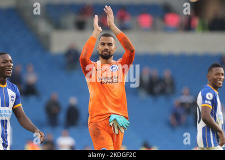 Robert Sanchez de Brighton et Hove Albion Banque D'Images