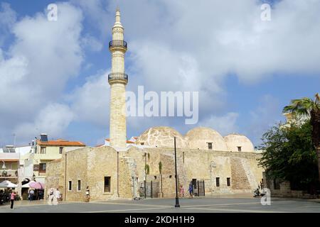 Mosquée Neradje ou Neradje, Réthymnon, Crète, Grèce, Europe Banque D'Images