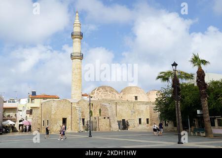 Mosquée Neradje ou Neradje, Réthymnon, Crète, Grèce, Europe Banque D'Images