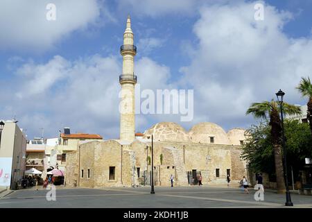 Mosquée Neradje ou Neradje, Réthymnon, Crète, Grèce, Europe Banque D'Images