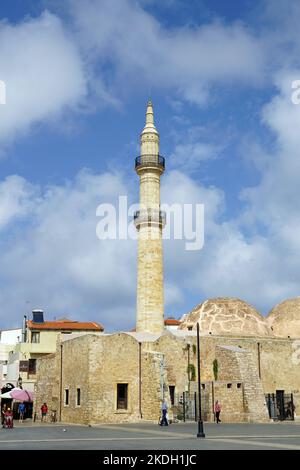 Mosquée Neradje ou Neradje, Réthymnon, Crète, Grèce, Europe Banque D'Images