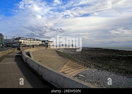 Front de mer de Porthcawl et Esplanade. Novembre 2022. Automne. Banque D'Images