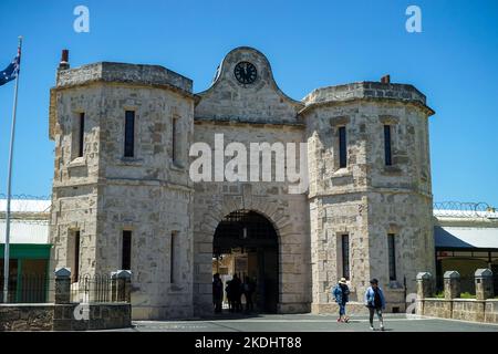 Vue de la prison de Fremantle situé près de Perth en Australie occidentale, maintenant un musée mémorial et site du patrimoine mondial de l'UNESCO Banque D'Images