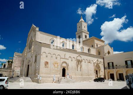 Piazza Duomo della Cattedrale,Matera,région Basilicate,Italie Banque D'Images