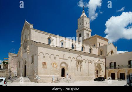 Piazza Duomo della Cattedrale,Matera,région Basilicate,Italie Banque D'Images