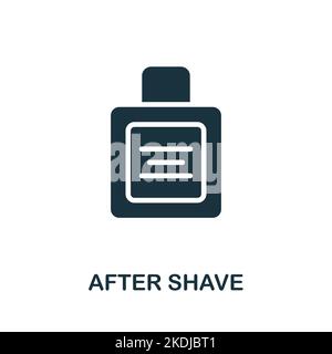 Icône après le rasage. Monochrome simple Barber Shop icône pour modèles, web design et infographies Illustration de Vecteur