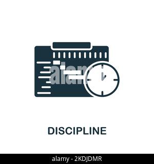 Icône discipline. Icône monochrome simple Business Intelligence pour les modèles, la conception Web et les infographies Illustration de Vecteur