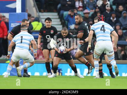 Londres ANGLETERRE - 06 novembre: Kyle Sinckler d'Angleterre pendant l'automne série internationale match entre l'Angleterre contre l'Argentine au stade de Twickenham Banque D'Images