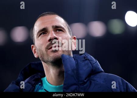 Turin, Italie. 06th novembre 2022. Leonardo Bonucci de Juventus FC regarde pendant la série Un match de football entre Juventus FC et FC Internazionale au stade Allianz sur 6 novembre 2022 à Turin, Italie . Credit: Marco Canoniero / Alamy Live News Banque D'Images