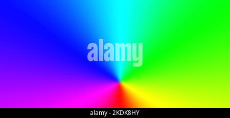 Illustration de poutres futuristes de couleur vive arc-en-ciel pour un arrière-plan abstrait Banque D'Images