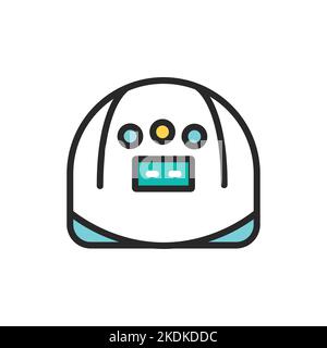 UV, icône de ligne de couleur de lampe LED. Elément vectoriel isolé. Illustration de Vecteur