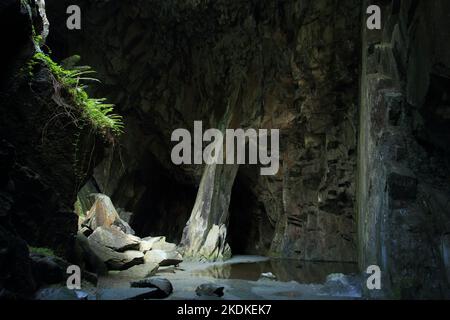 Grotte de la cathédrale à Little Langdale, Ambleside, Cumbria, Angleterre, Royaume-Uni. Banque D'Images