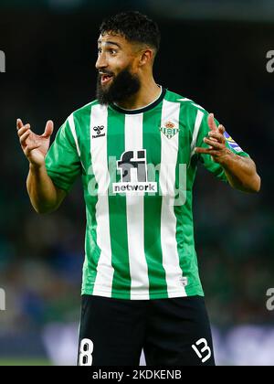 Nabil Fekir de Real Betis lors du match de la Liga entre Real Betis et Sevilla FC joué au stade Benito Villamarin sur 06 novembre 2022 à Séville, Espagne. (Photo par Antonio Pozo / PRESSIN) Banque D'Images