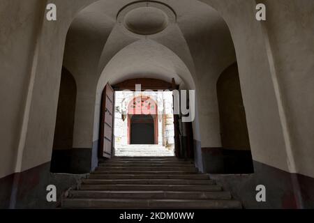 Intérieur du fort Conde de de Lippe du 18th siècle ou notre Dame de grâce fort, Elvas, Alentejo, Portugal Banque D'Images