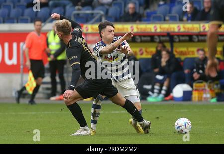 Duisburg, Allemagne. 05th nov. 2022. Firo : 05.11.2022, football, soccer, 3rd division, 3rd division fédérale, Saison 2022/2023, 22/23, 15th matchday MSV Duisburg - Spielvereinigung, SpVgg Bayreuth 1:1 duels, Niklas Kolle crédit: dpa/Alamy Live News Banque D'Images