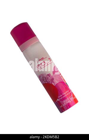 Je suis ainsi...? Parfum de corps isolé sur fond blanc Banque D'Images