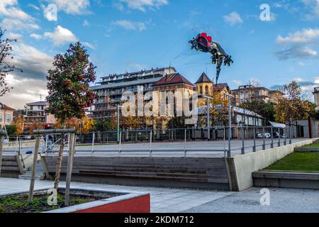 Luino, Italie - 10/19/2018: Cerf-volant en automne Banque D'Images