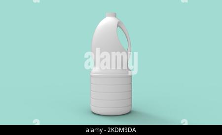 3D rendu d'un produit de maquette de bouteille d'emballage vide. Debout dans un espace vide promotion donner loin modèle de produit de soin de peau et de cheveux Banque D'Images