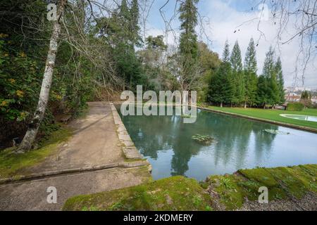 Jardins Quinta das Lagrimas - Coimbra, Portugal Banque D'Images