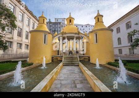 Fontaine Jardim da Manga - Coimbra, Portugal Banque D'Images