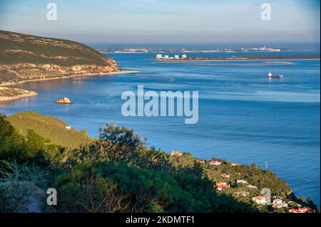 Portinho da Arrabida un paradis naturel à Setubal Portugal Banque D'Images