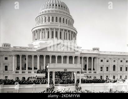 Cérémonie d'inauguration du président John F. Kennedy sur 20 janvier 1961 au Capitole Banque D'Images