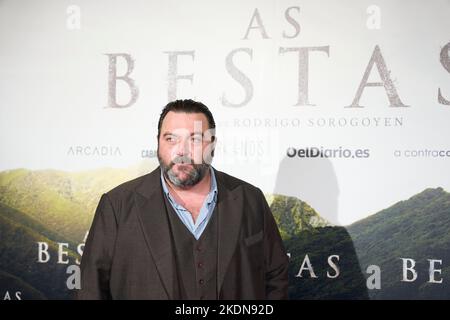 7 novembre 2022, Madrid, Madrid, Espagne: Denis Menochet participe à la première de 'as Bestas' au cinéma Verdi sur 7 novembre 2022 à Madrid, Espagne (image de crédit: © Jack Abuin/ZUMA Press Wire) Banque D'Images