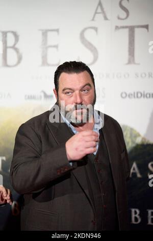 7 novembre 2022, Madrid, Madrid, Espagne: Denis Menochet participe à la première de 'as Bestas' au cinéma Verdi sur 7 novembre 2022 à Madrid, Espagne (image de crédit: © Jack Abuin/ZUMA Press Wire) Banque D'Images