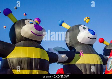 Ballons de forme spéciale au festival international de montgolfières d'Albuquerque Banque D'Images